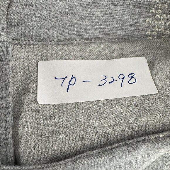 Talbots Funnel Neck Sweater Top 3X Snowflakes Gray Cotton Blend NWT TP-3298 - Picture 2 of 9